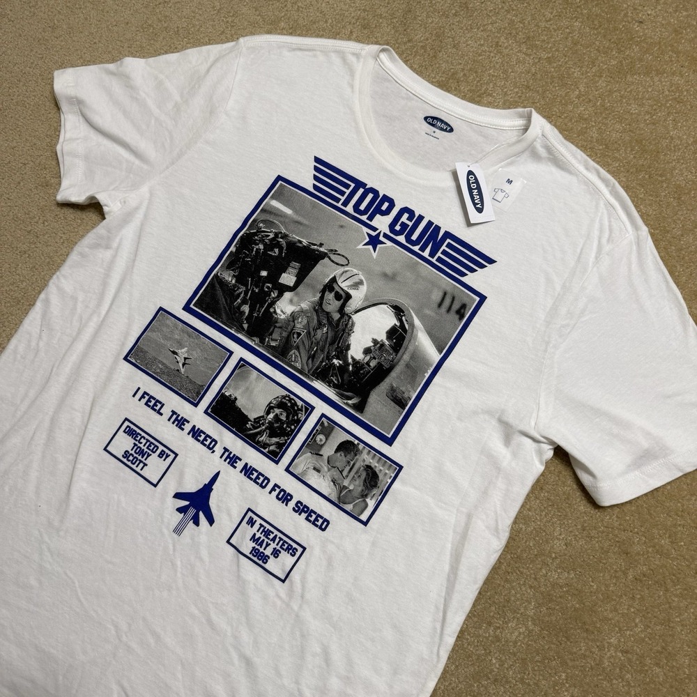 Top Gun Shirt I Feel the Need for Speed Mens Medium M Movie Poster Maverick